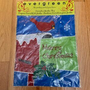 Christmas Flag Cardinal Bird Mailbox 12” W x 18” L Holiday Winter Festive Season